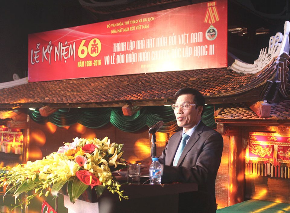 Bộ trưởng Nguyễn Ngọc Thiện phát biểu tại lễ kỷ niệm